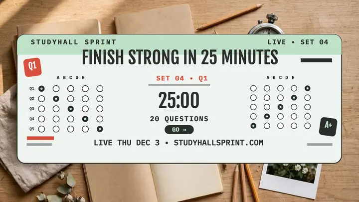 Studyhall Sprint study sprint thumbnail template