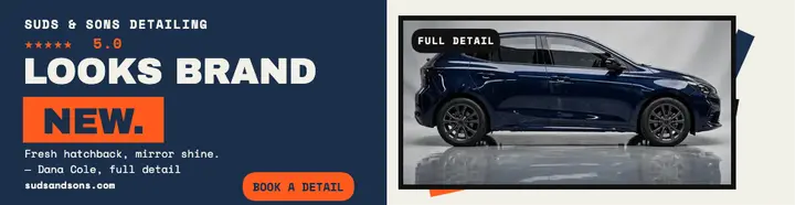 Suds and Sons detailing review billboard template