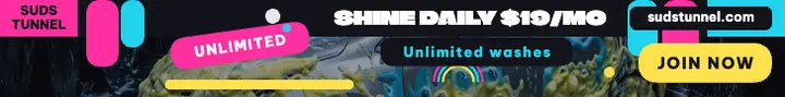 Suds Tunnel unlimited wash leaderboard template