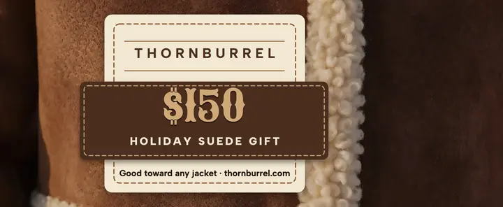 Thornburrel holiday suede gift voucher template