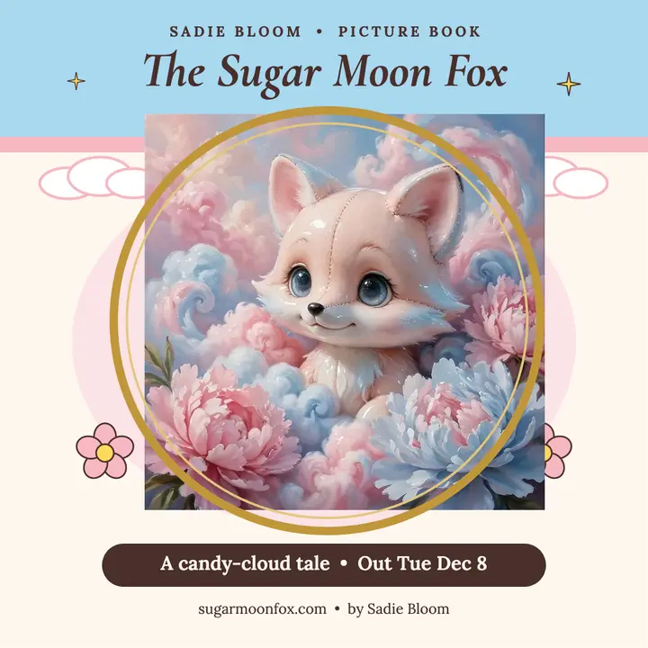 Sugar Moon Fox cover reveal: book cover reveal post template