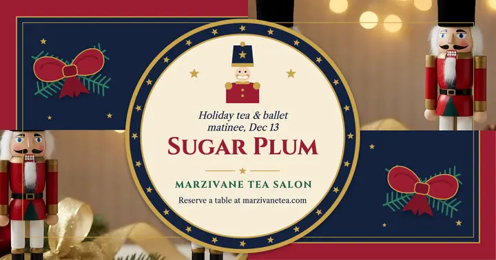 Sugar Plum holiday tea and ballet matinee post template