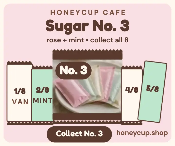Honeycup collectible sugar series ad template