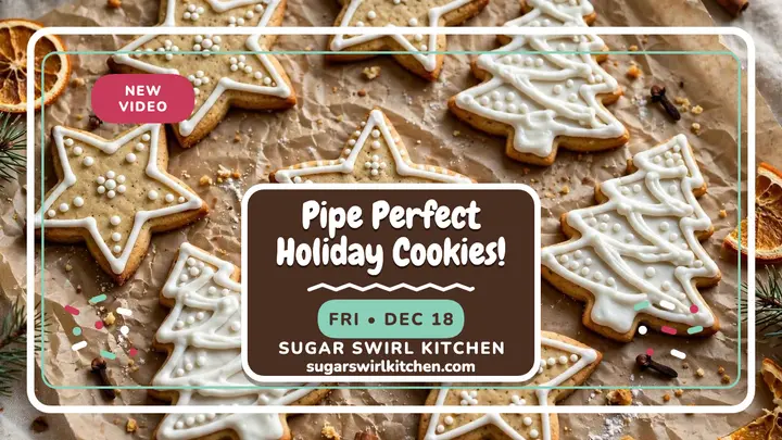 Sugar Swirl Kitchen piped cookie thumbnail template