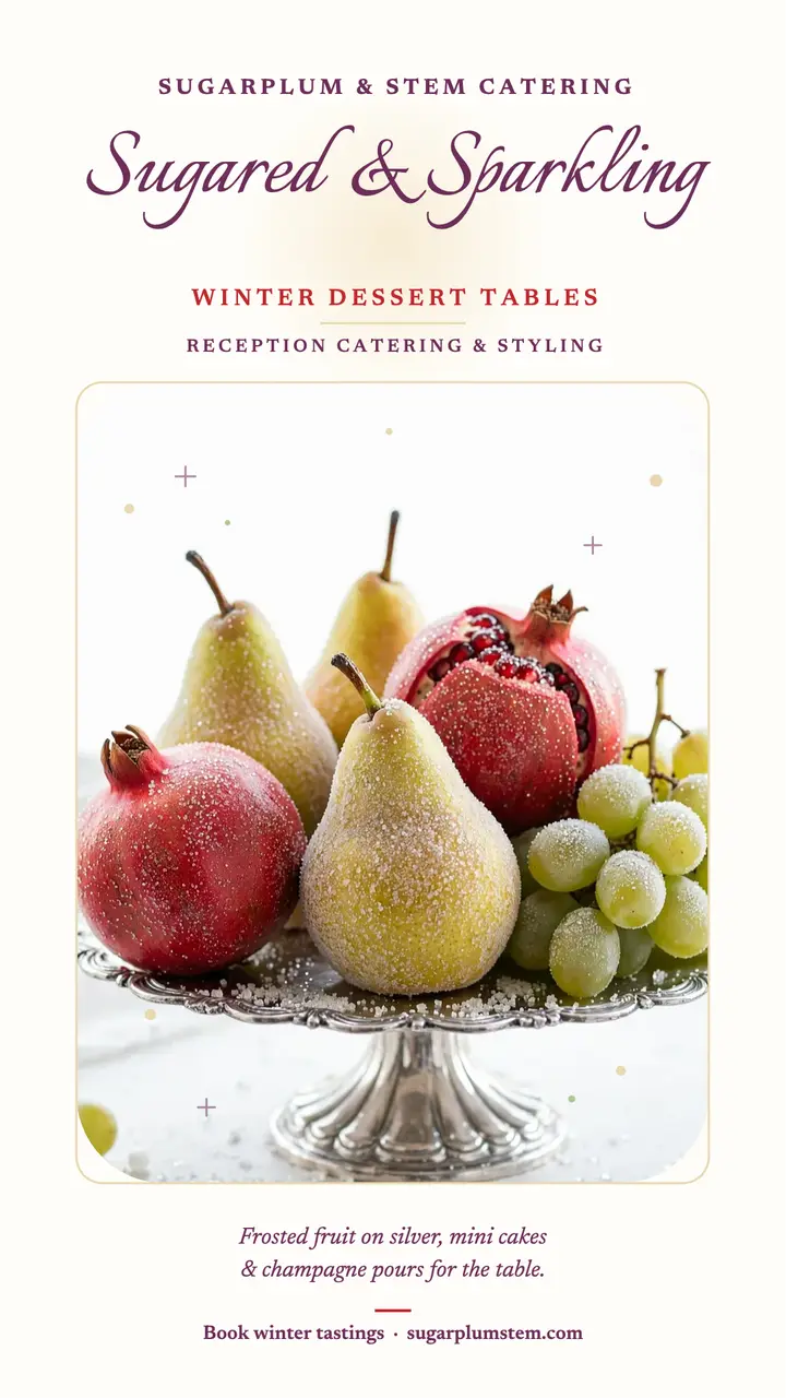 Sugarplum winter dessert table story template