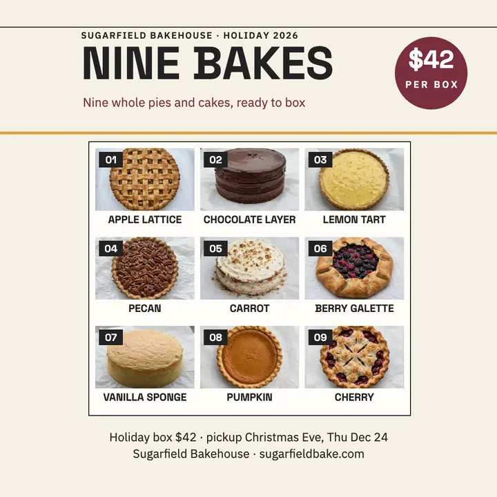 Sugarfield nine holiday bakes grid template