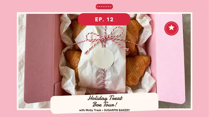 Sugarpin Bakery treat box tour thumbnail template