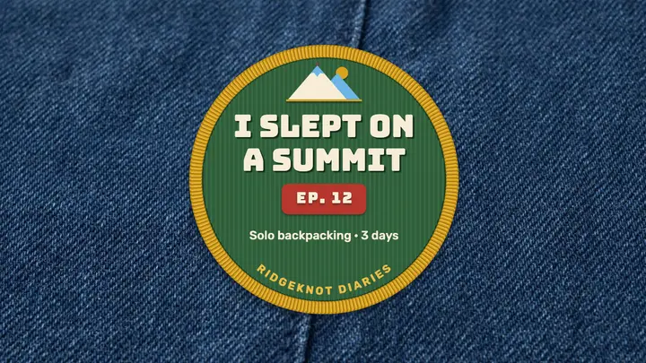 Summit sleep vlog embroidered patch thumbnail template