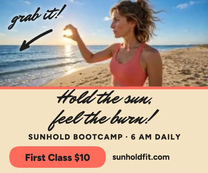 Sunhold Bootcamp sunrise beach ad template