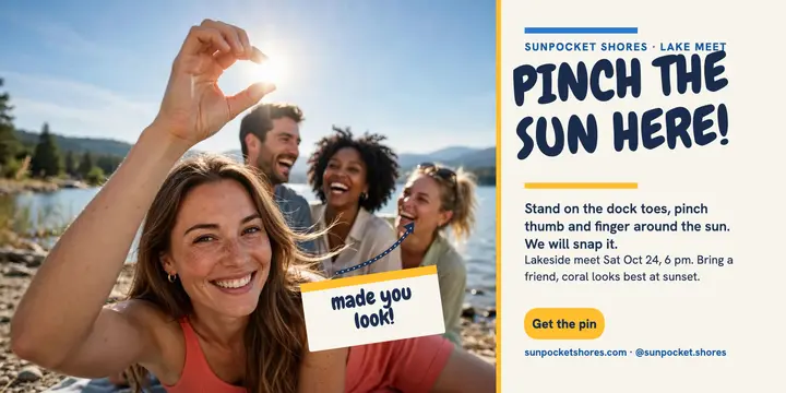 Sunpocket Shores sun pinch lake post template