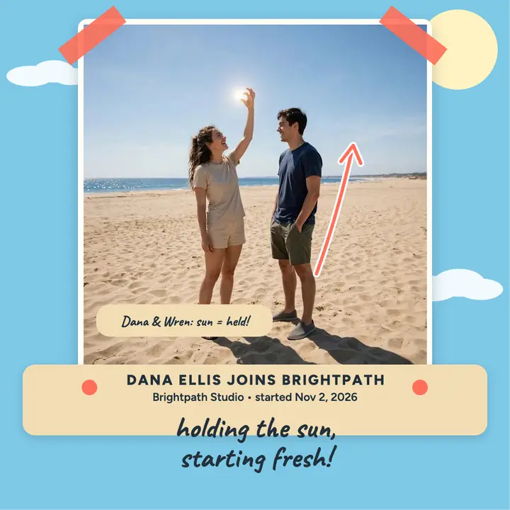 Dana's sun-trick new job post template