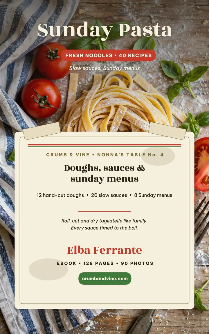 Sunday Pasta homemade ebook template