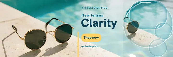 Vitrelle Optics Clarity lens collection X header template