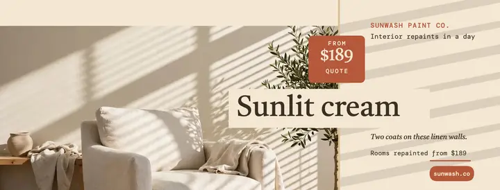 Sunwash sunlit painted living room cover: painted living room cover template