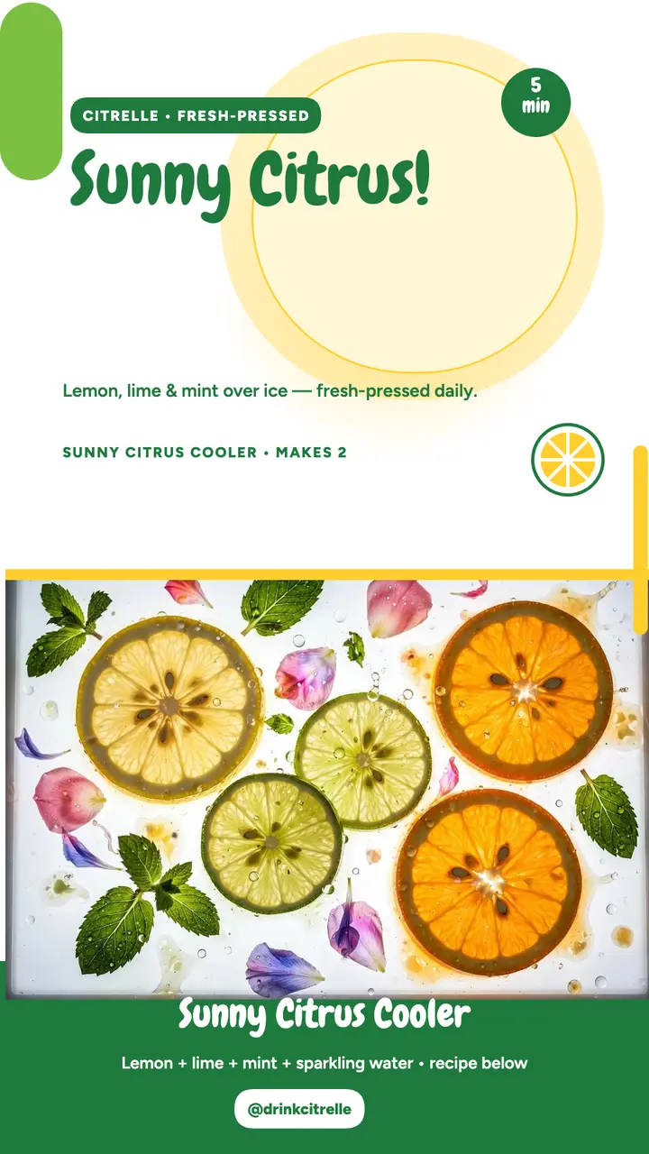 Citrelle Sunny Citrus Cooler story template