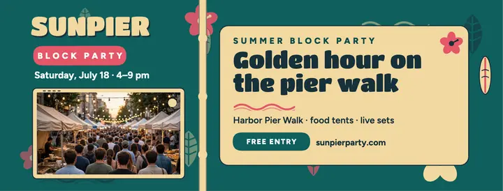 Sunpier Block Party aloha cover template