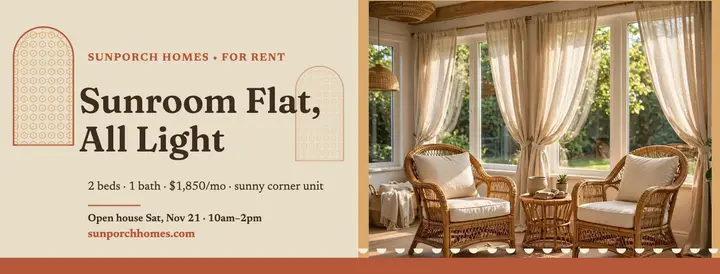 Sunporch Homes sunroom rental cover template