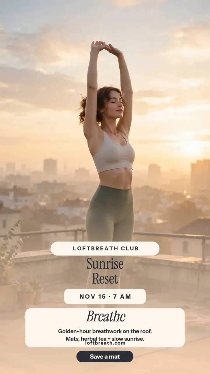 Loftbreath sunrise reset story template