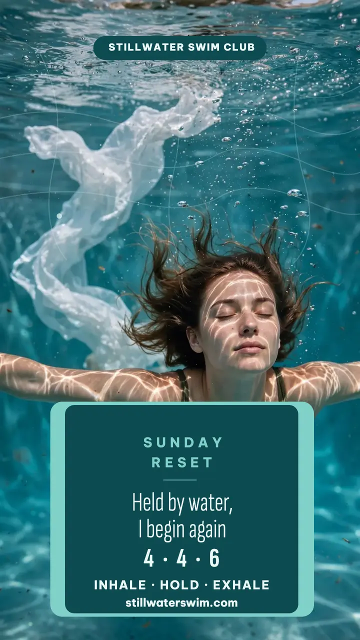 Stillwater sunrise swim affirmation story template