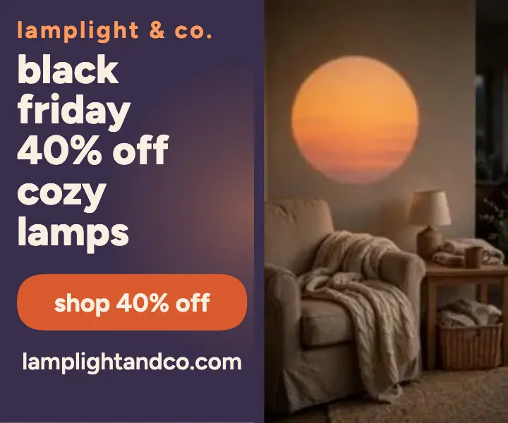 Lamplight Black Friday rectangle ad template