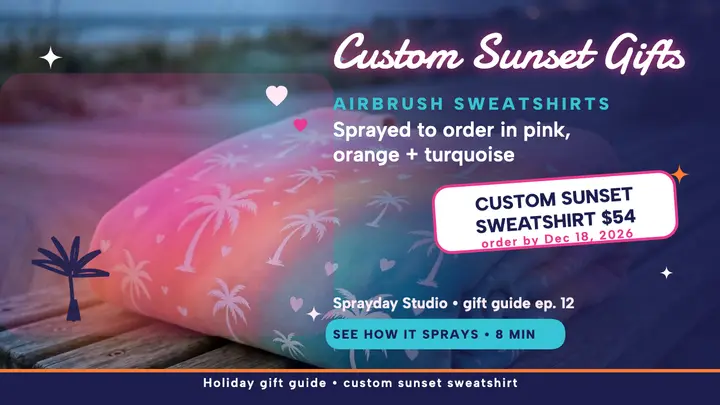 Sunset sweatshirt gift guide thumbnail template
