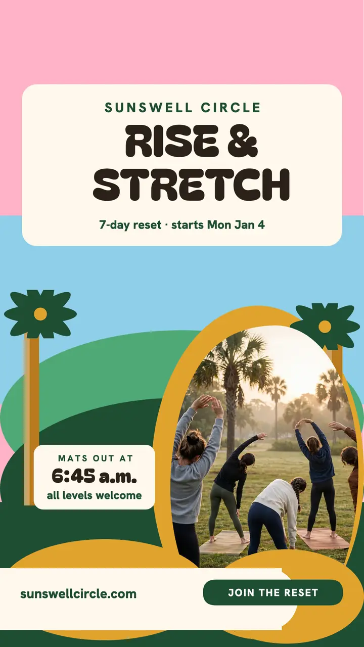 Sunswell Circle sunrise reset story template