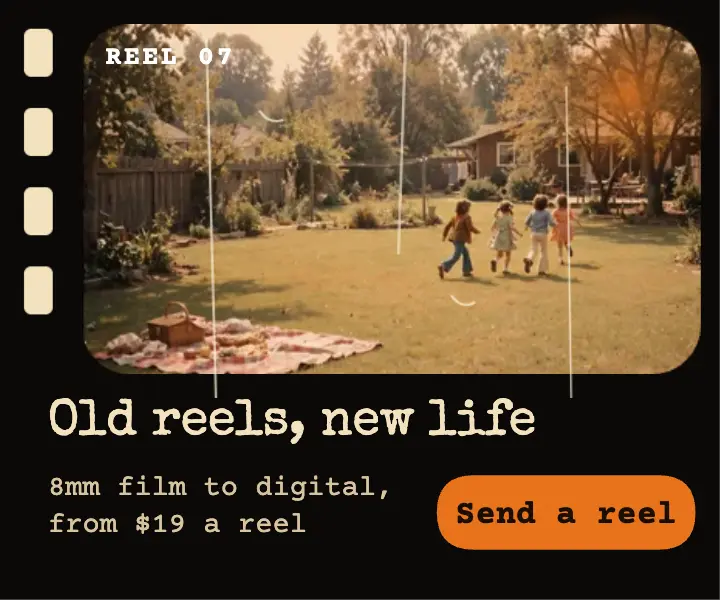 Old reels new life Super 8 film transfer template