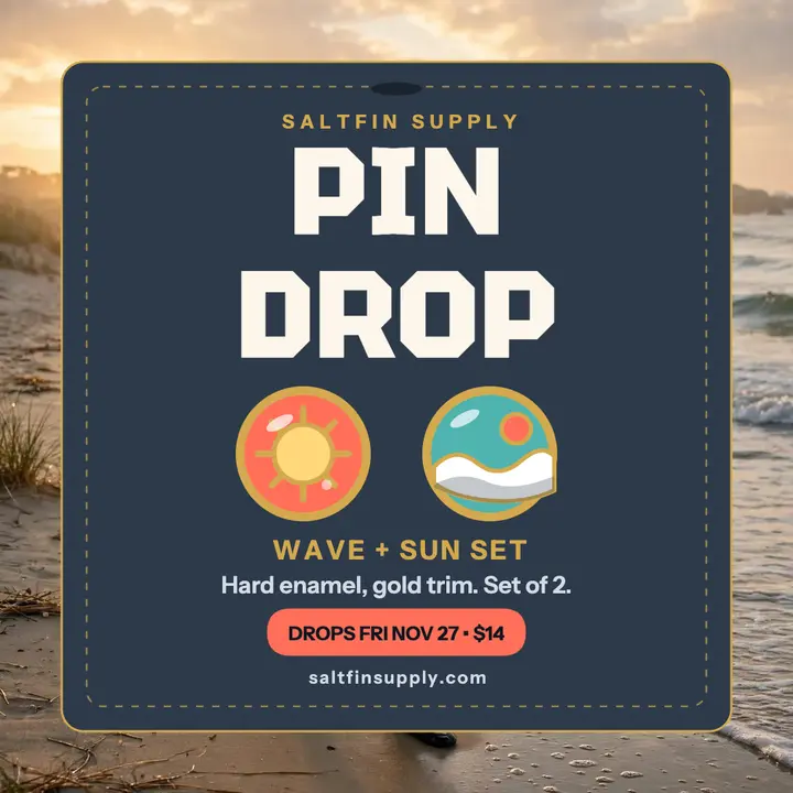 Saltfin surf pin drop post template