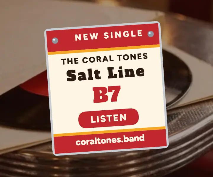 Coral Tones surf single jukebox ad: surf single ad template