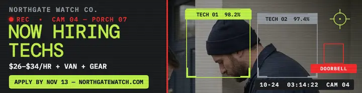 Northgate Watch crew hiring surveillance billboard template