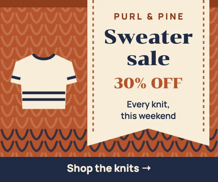 Sweater sale ad template