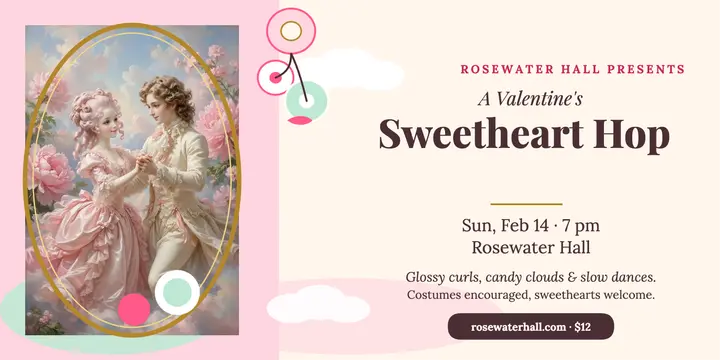 Sweetheart Hop Valentine's dance post template