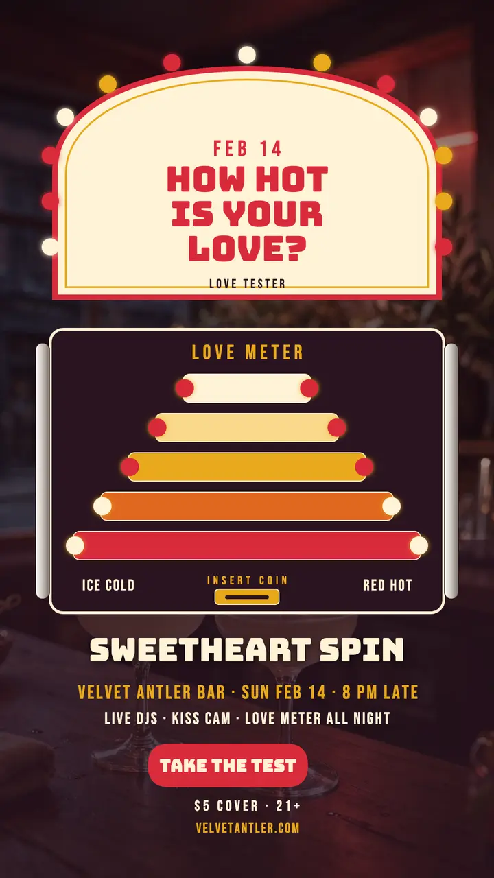Velvet Antler Sweetheart Spin love tester template