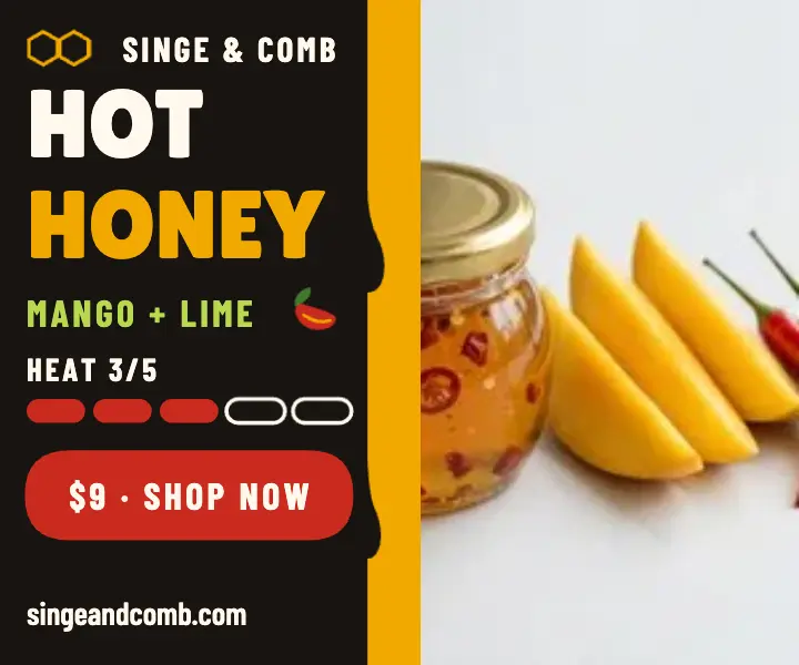Singe and Comb hot honey medium ad template