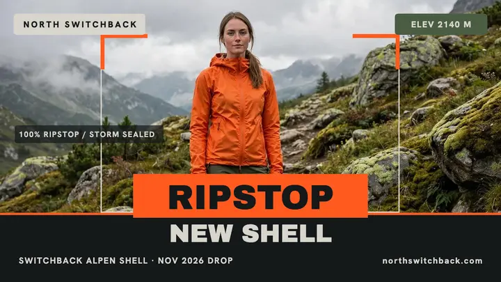 North Switchback ripstop shell drop thumbnail template