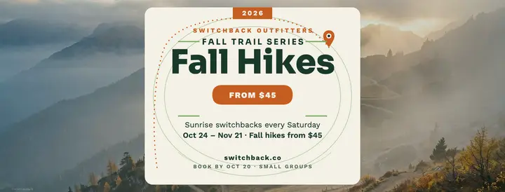 Switchback fall hikes facebook cover template