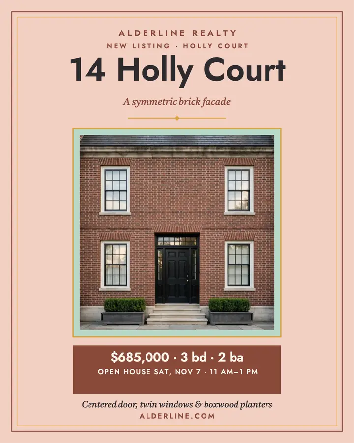 Alderline symmetric brick townhouse post template