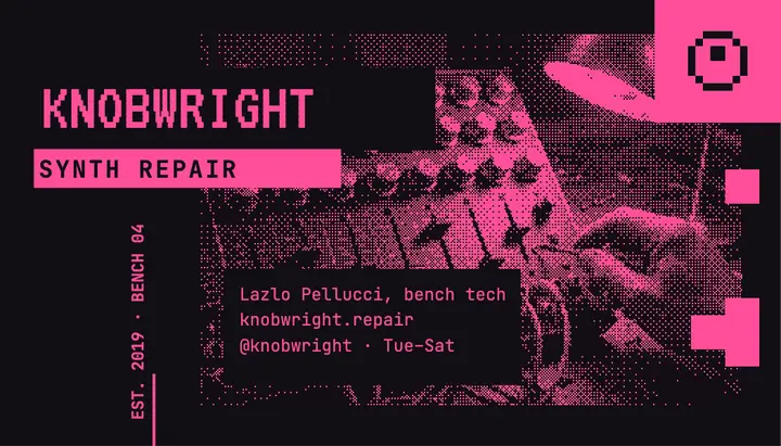 Synth repair card, 1-bit dither template