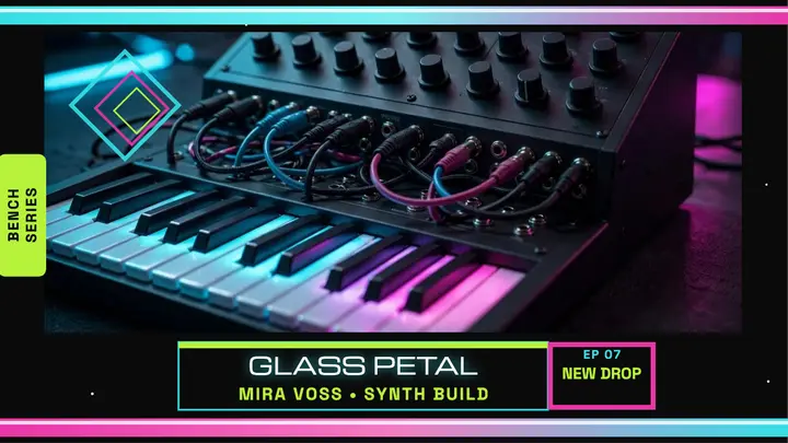 Glass Petal synth single drop thumbnail template