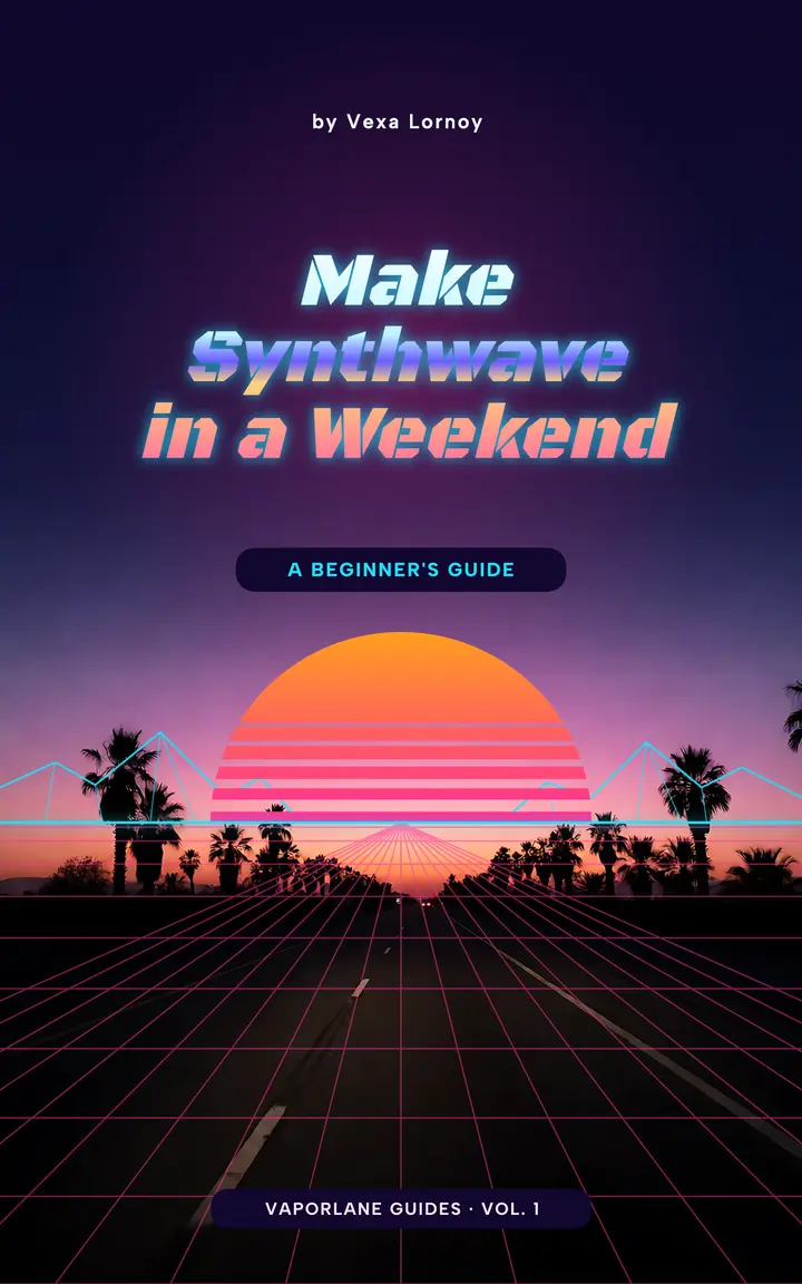 Make Synthwave in a Weekend ebook cover template