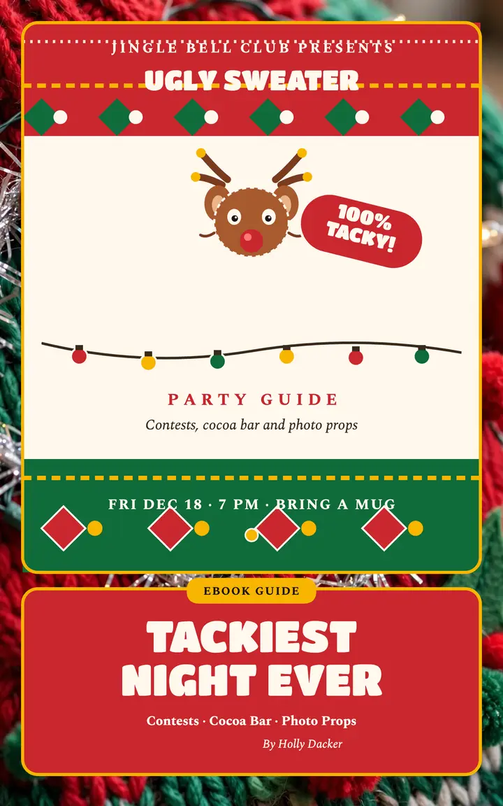 Tackiest Night Ever sweater party guide template