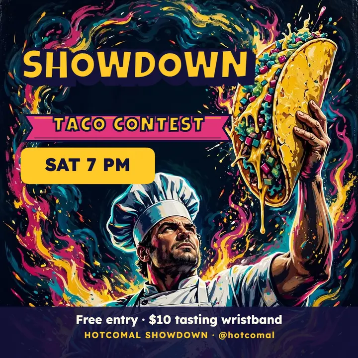 Hotcomal showdown billboard post template