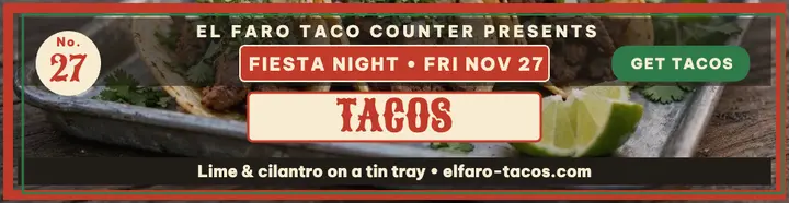 El Faro taco fiesta loteria billboard template