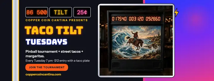 Copper Coin taco tilt arcade cover template