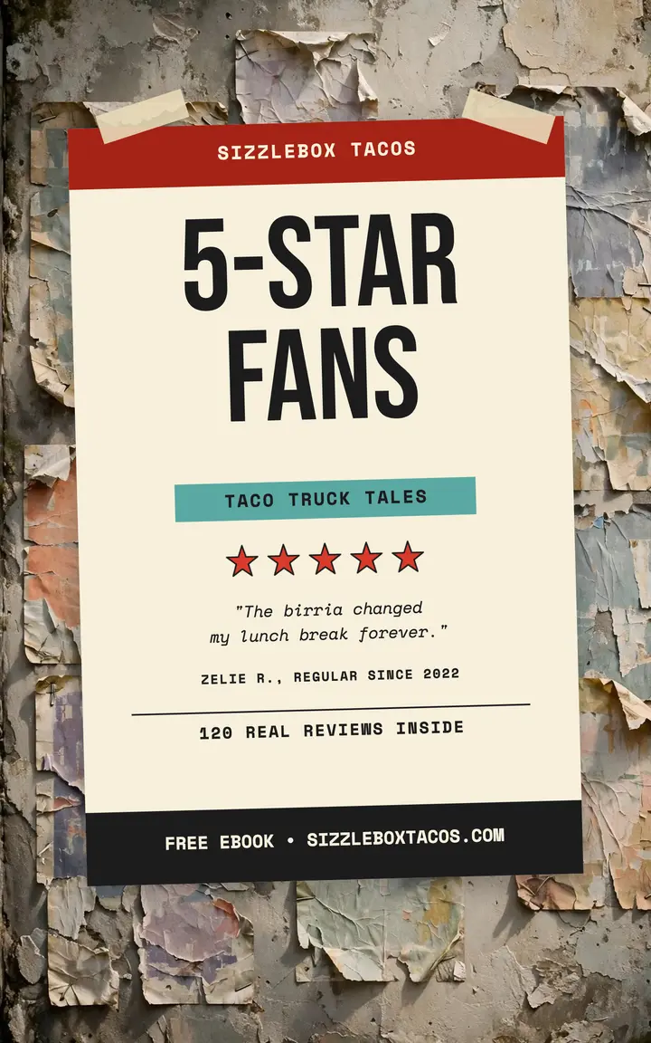 Sizzlebox Tacos 5-Star Fans ebook template