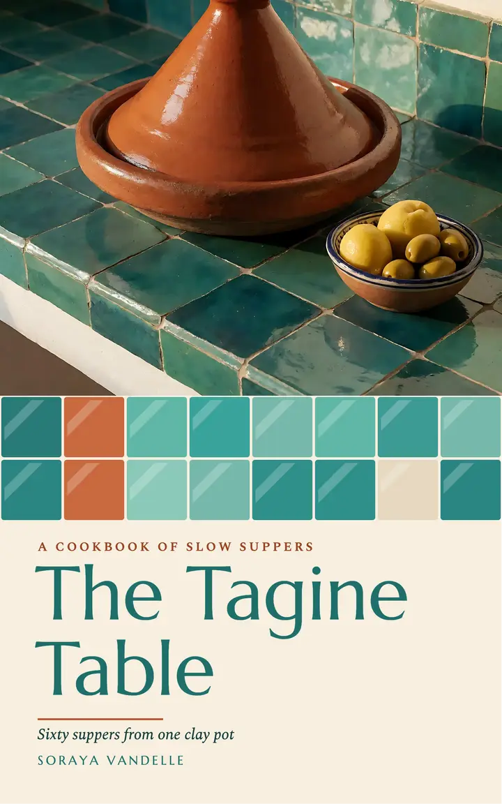 The Tagine Table cookbook cover template