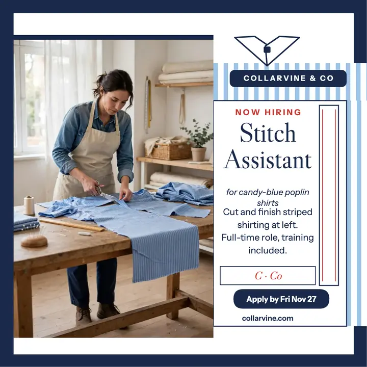 Collarvine tailor stitch assistant post template