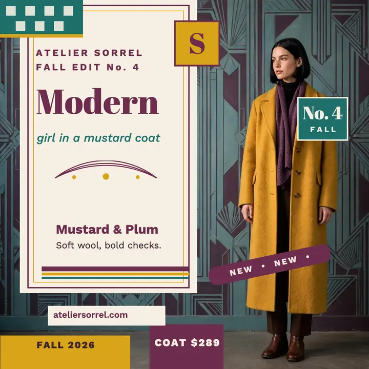 Atelier Sorrel fall coat cover template