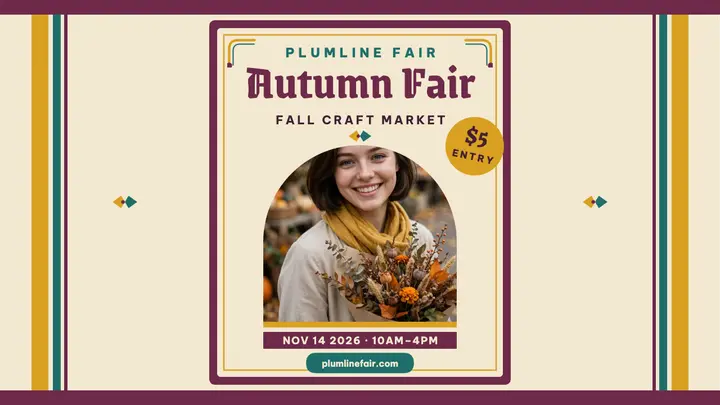 Plumline Fair autumn thumbnail template
