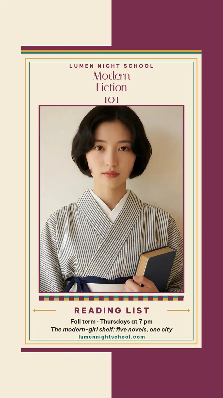 Lumen Modern Fiction reading list cover template